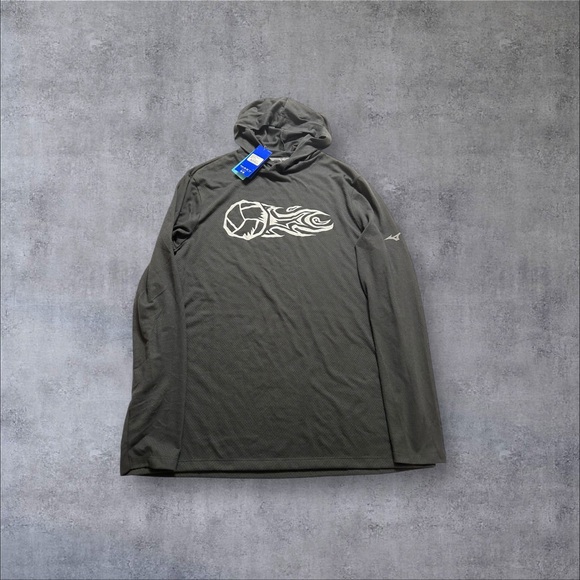 Mizuno Infinity Training Hoodie Mens Large Black Performance NWT - Picture 1 of 6